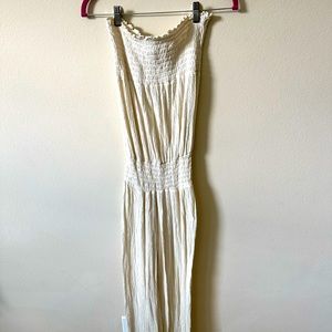 Tube top jumpsuit, size medium. Tall girl friendly